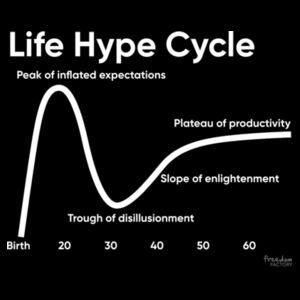 Life Hype Cycle AS Men's Basic T Design
