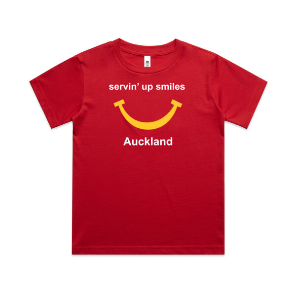 Servin Up Smiles AS Kid's Tee Thumbnail